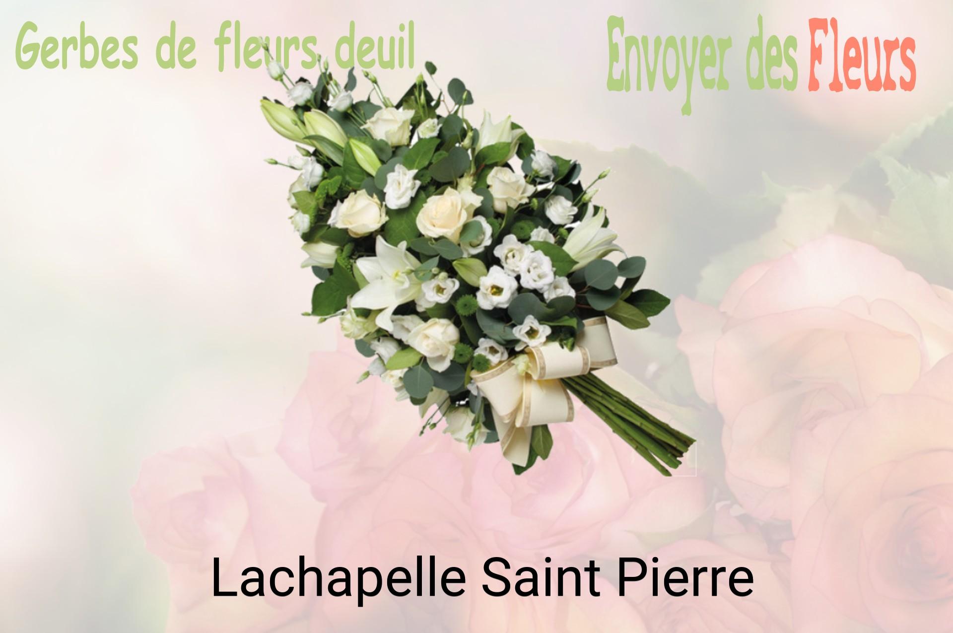 Gerbe de fleurs de deuil livrée à Lachapelle-Saint-Pierre